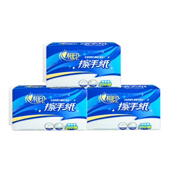 心相印 商用单层擦手纸 200抽*20包整箱+心相印抽纸 99.61元（需买2件，需用券