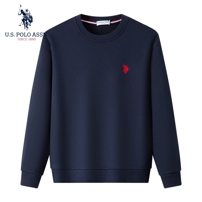 U.S. POLO ASSN. 美国马球协会 男士加绒圆领卫衣 79元