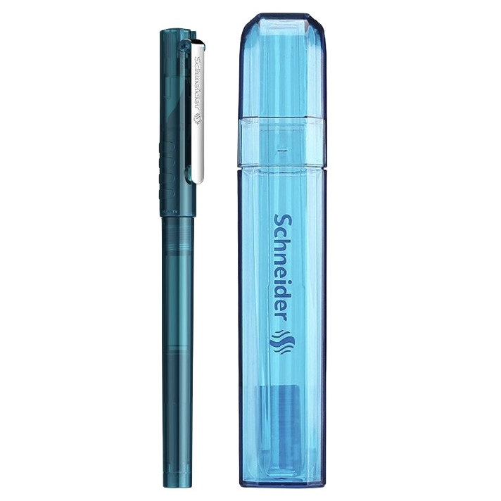 Schneider 施耐德 德国进口施耐德BK406 学生钢笔 深海蓝 EF尖 单支装 带笔筒 咨