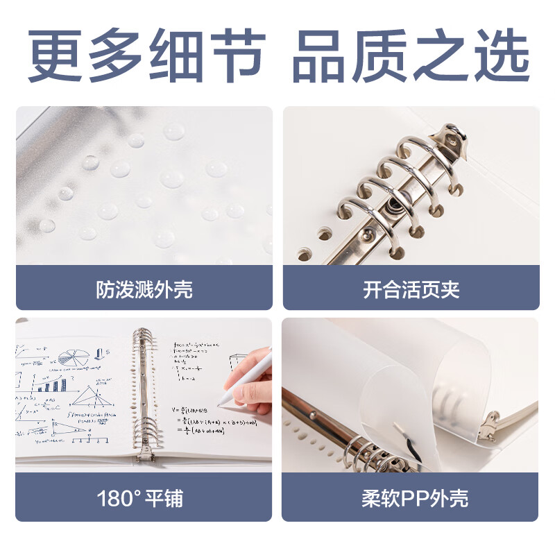 得力 可拆卸 活页本笔记本 A5/60张/透明空白 1.1元 - 86线报