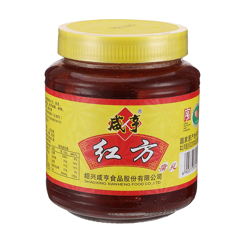 88VIP：Xianheng 咸亨 红方腐乳霉豆腐500g 绍兴豆腐乳 微咸下 8.74元