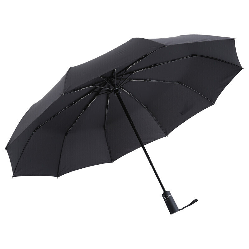 美度 M3351 10骨三折晴雨伞 黑色 45.9元