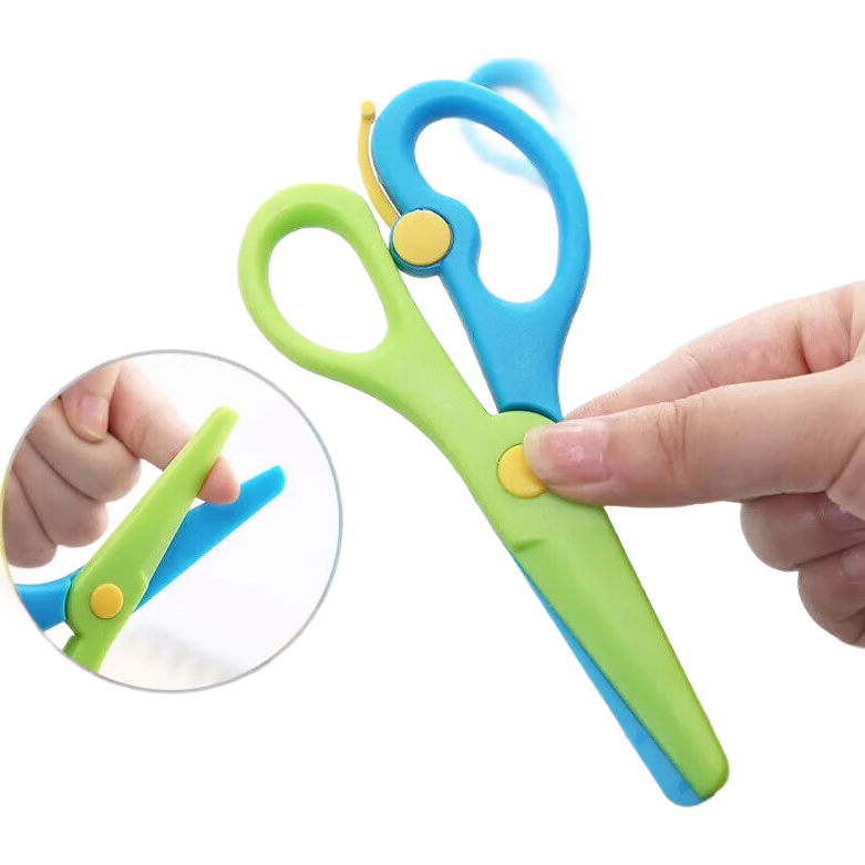 手工DIY塑料剪刀 儿童剪纸玩具 小学生幼儿园美工用 1把 0.01元