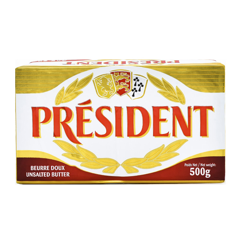 PRÉSIDENT 总统 法国进口乳酸发酵黄油 500g*2 86.9元