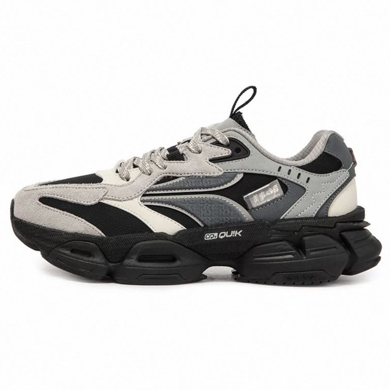 361° 灵眸PRO 秋冬版 黑武士 橡胶大底 Q弹超轻加厚减震跑鞋 672436764 109元（需