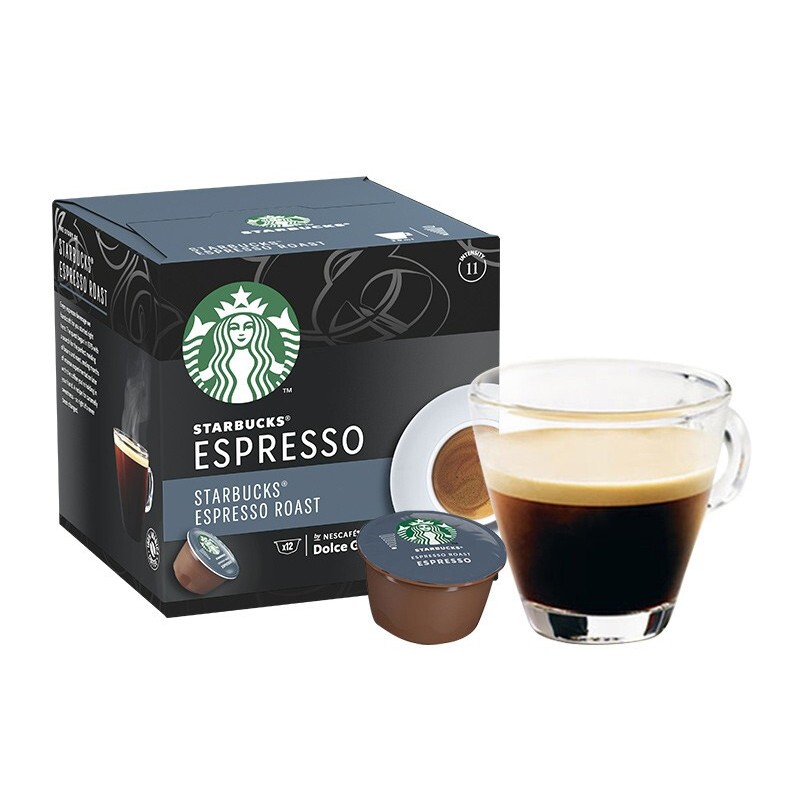 STARBUCKS 星巴克 DOLCE GUSTO&星巴克意式浓缩 胶囊黑咖啡 12颗 55元