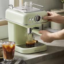 Bear 小熊 咖啡机家用意式泵压式20Bar高压喷射可打奶泡1.2升大容量 咖啡粉/咖