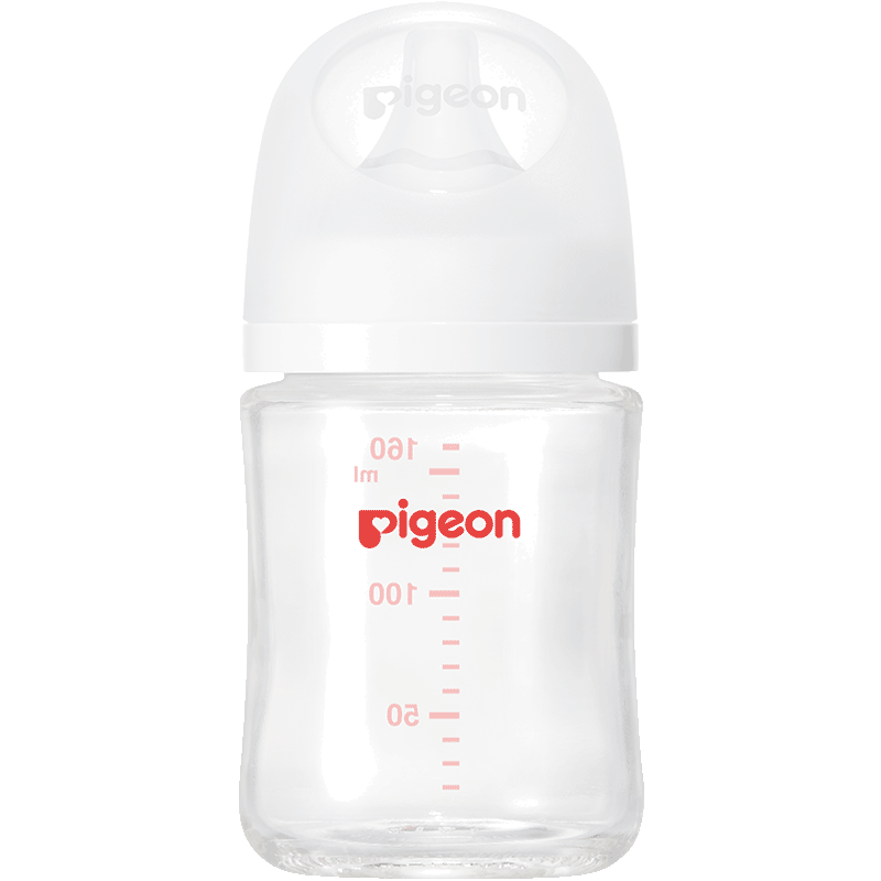 plus，概率券：贝亲（Pigeon） 婴儿玻璃奶瓶 自然实感第3代 宽口径 160ml AA186 S号 100.71元