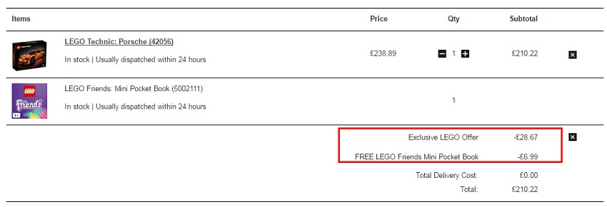 55专享||LEGO 机械组合系列 保时捷 911 GT3 RS ￡210.22（约1787元）