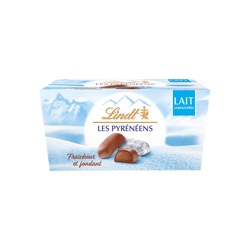 Lindt 瑞士莲 冰山雪融牛奶巧克力175g24粒冬季年货送礼 65.55元（需用券）