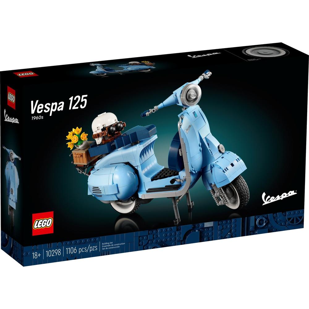 LEGO 乐高 百变高手创意D2C成人粉丝收藏款积木玩具圣诞节礼物 10298 Vespa 125 踏板摩托车 384.07元