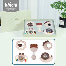 Kaichi 凯驰玩具 新生儿手摇铃礼盒婴儿0-1岁3月早教安抚套装满月礼 宝宝摇铃