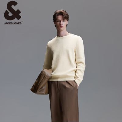 PLUS会员：JACK&JONES 杰克琼斯 秋冬毛衣百搭简约针织衫毛衣 197.41元 （需用券