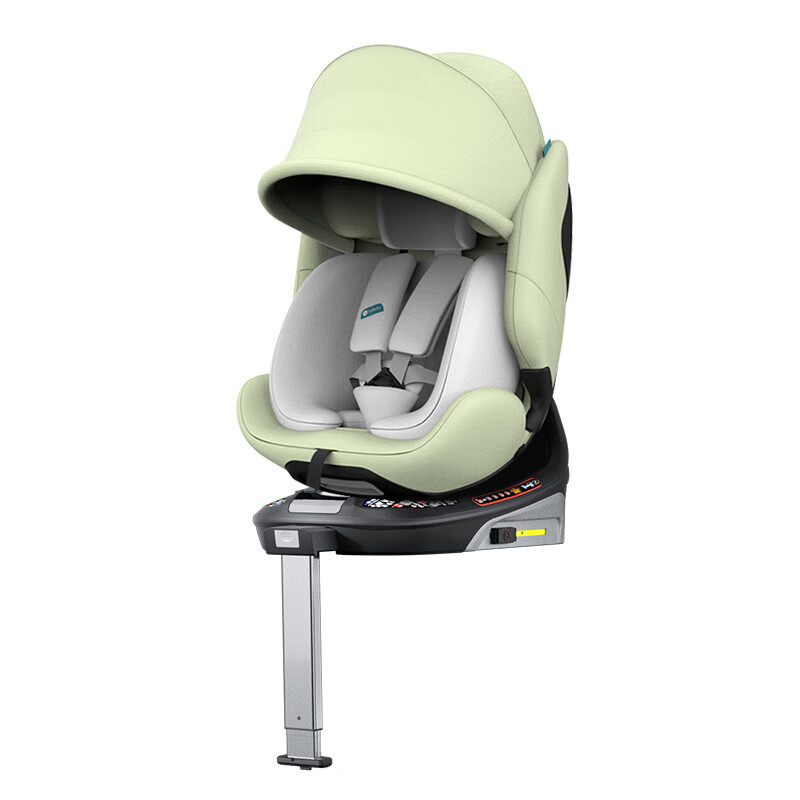 lutule 路途乐 儿童座椅0-12岁婴儿可坐可躺360度旋转新生宝宝汽车用 途跃 棕
