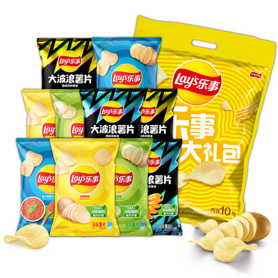 乐事 薯片零食礼包 400g 10袋 24.89元