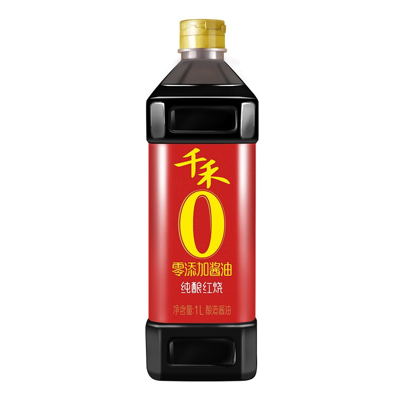 千禾 纯酿红烧 零添加酱油 1L 21.8元