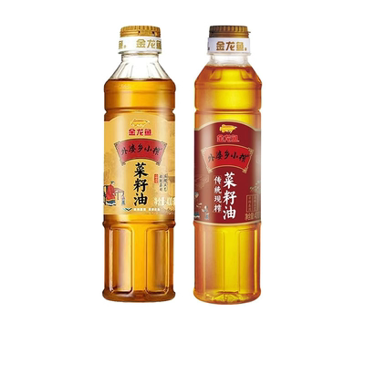 金龙鱼 外婆乡小榨菜籽油 400ml 5.9元包邮+60淘金币