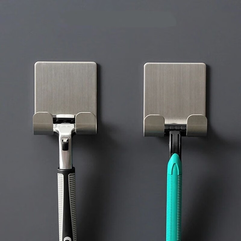 米芒 免打孔不锈钢刮胡刀挂架 5只装 9.9元