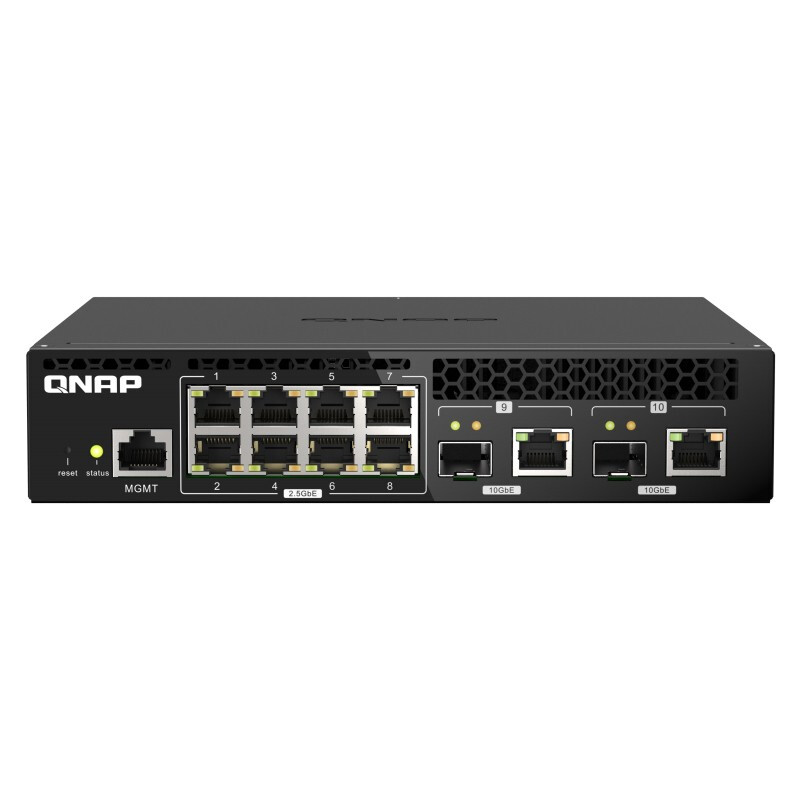 PLUS会员：QNAP 威联通 QSW-M2108R-2C L2 Web 12口万兆交换机 3459元包邮（双重优惠