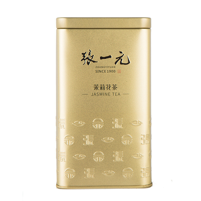 PLUS会员：张一元 茉莉花茶毛尖 浓香型 200g 金罐装 126元
