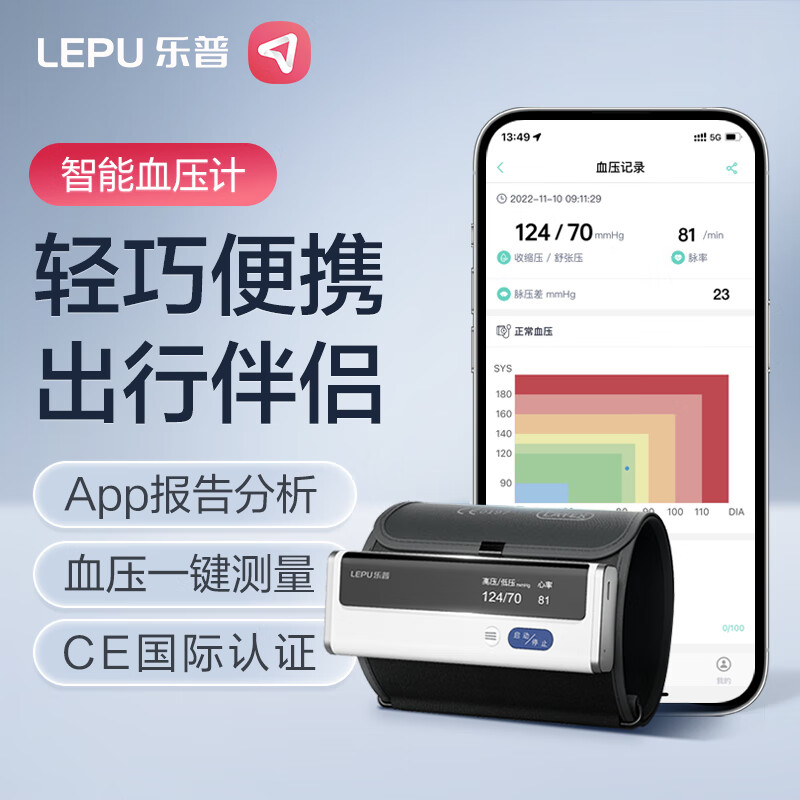 LEPU MEDICAL 乐普医疗 乐普 家用上臂式电子血压计BP2A 349元