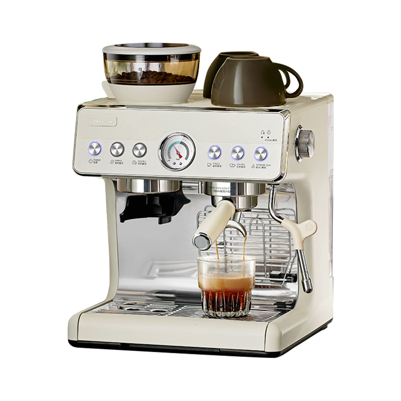 PLUS会员: 小熊（Bear）咖啡机双加热双泵 研磨一体机 KFJ-E30Q5 2718.64元+9.9元家电家居特权卡