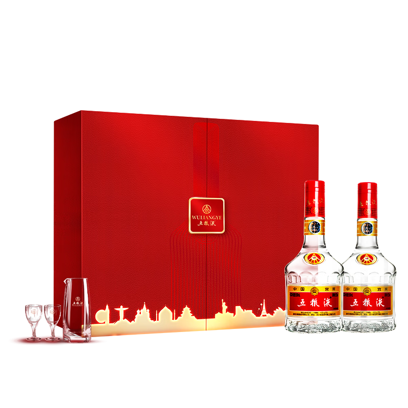 微信小程序、PLUS会员: 五粮液 普五 第七代 浓香型白酒 52度 500ml*2 名扬四海礼盒装 1719.61元(需领券)