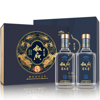 XUFU 叙府 52度浓香型白酒 礼盒装 500mL 2瓶 ￥78