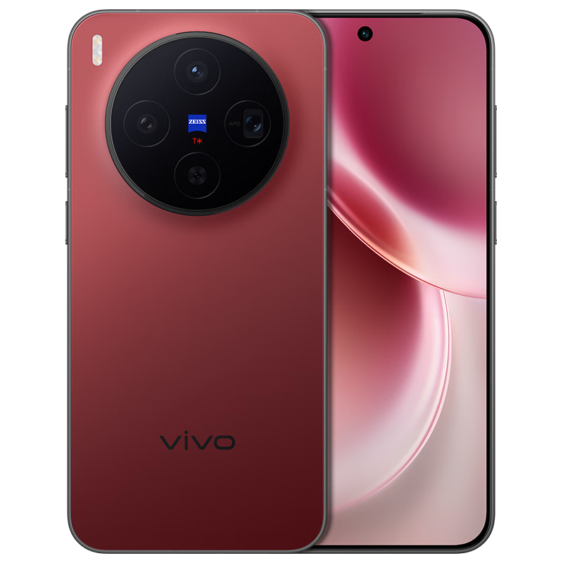 vivo 蔡司2亿超级主摄 AI手机 好运红 512GB 12GB 3672.51元（需用券）