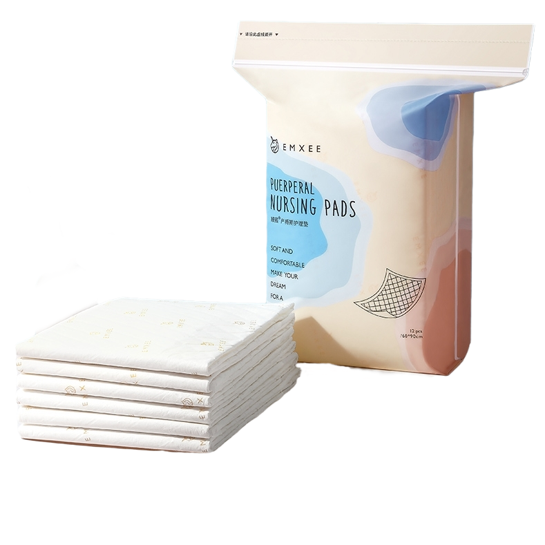 EMXEE 嫚熙 产妇产褥垫孕妇护理垫一次性床垫防水护垫 产褥垫 12片 60*90cm 24.9
