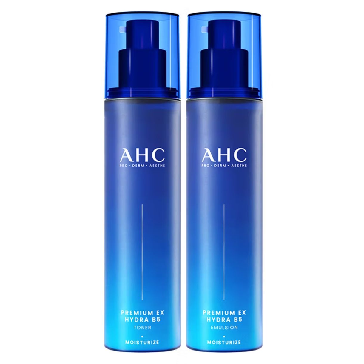 PLUS会员：AHC B5玻尿酸水乳套装 水乳各120ml 赠同款 80元包邮(到手两套量)