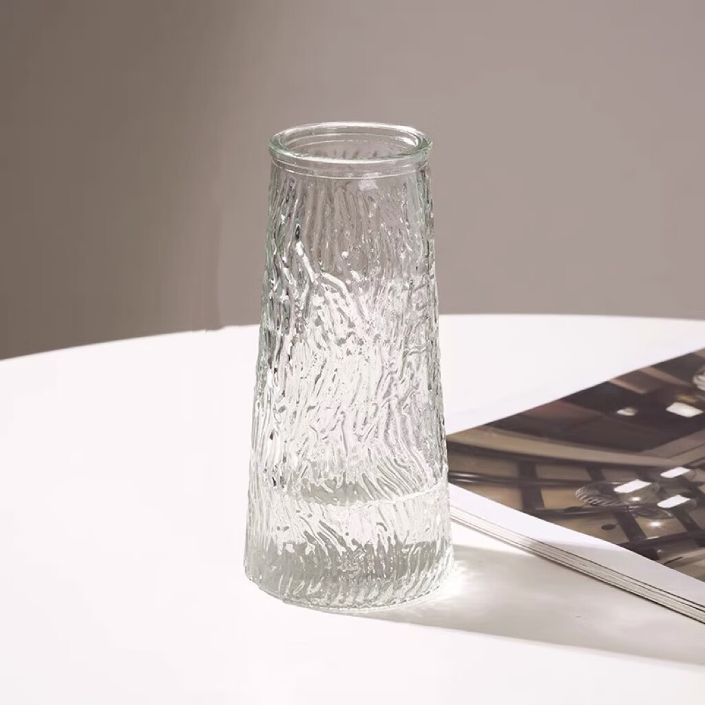 惠寻 京东自有品牌简约创意透明玻璃花瓶 2.9元