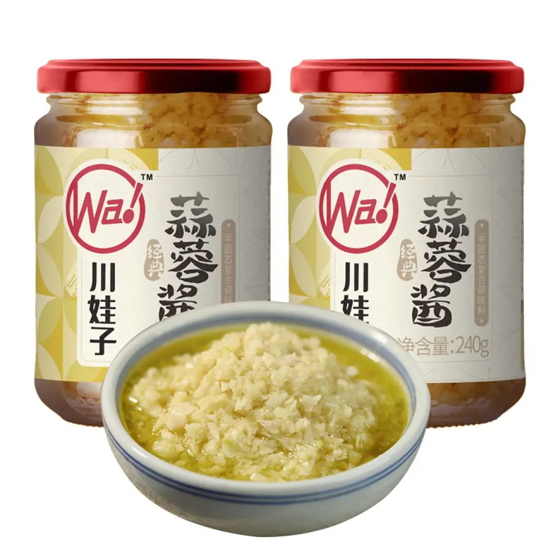 川娃子 原味蒜蓉酱 240g*2瓶 15.8元（需用券）