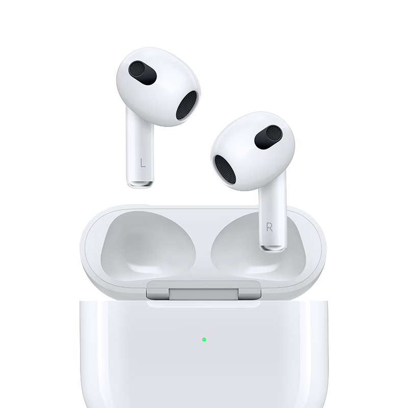 PLUS会员：Apple/苹果 AirPods (第三代) 配闪电充电盒苹果耳机 蓝牙耳机 1023.86元