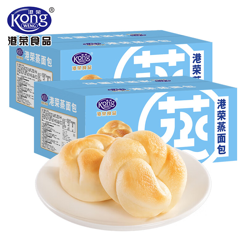 Kong WENG 港荣 蒸面包 淡奶味 460g 29.8元（需用券）