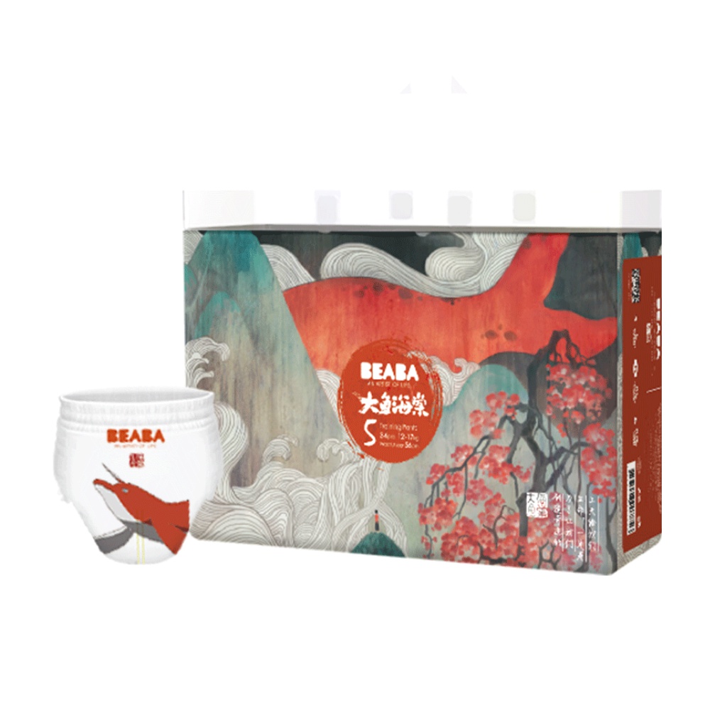 Beaba: 碧芭宝贝 大鱼海棠系列 拉拉裤 XL34片 65元（需买2件，需用券）