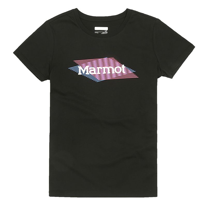 百亿补贴：Marmot 土拨鼠 清仓土拨鼠MARMOT正品跑步女款百搭夏季圆领短袖t恤