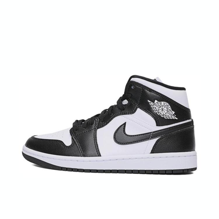 NIKE 耐克 AIR JORDAN 1 MID 黑白熊猫 女子篮球鞋 DV0991-101 600元包邮