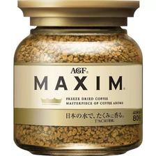 AGF 日本AGF速溶咖啡马克西姆金罐80克美式冻干黑咖啡粉提神饮料40杯 1件装 