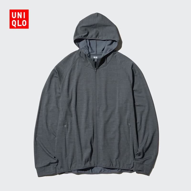 优衣库 475387 DRY-EX速干 深灰色 S 防晒衣 99元