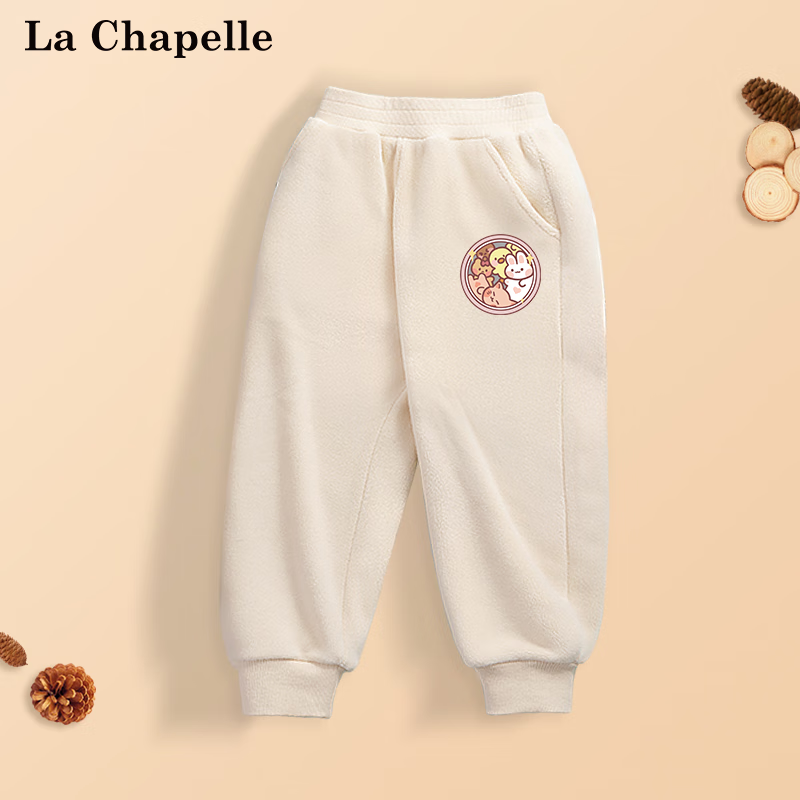 La Chapelle 拉夏贝尔 儿童加绒加厚灯芯绒卫裤运动裤＊3件 49.7元包邮、16.57元/
