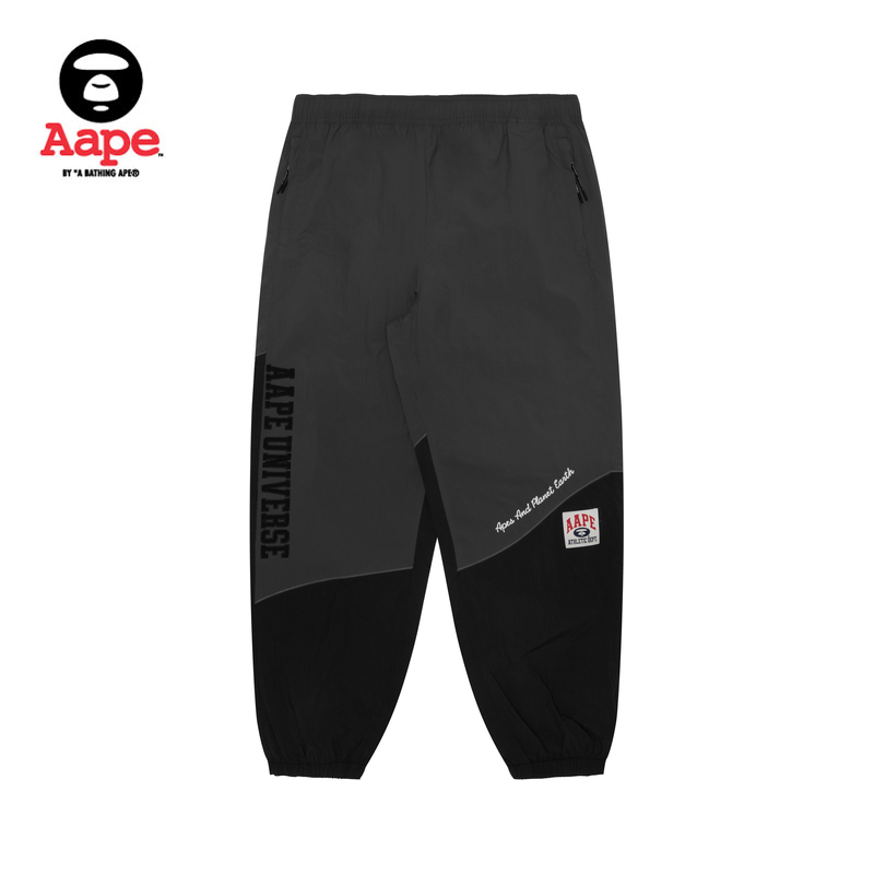 Aape 男装春夏猿颜字母刺绣美式撞色宽松薄束脚休闲裤A680XXM 697元（需用券）