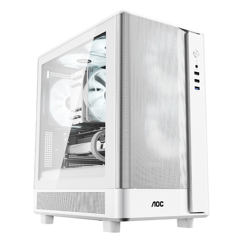 AOC 20%的卢918 i5 12400F/RTX3050/16G/1T电脑台式机独显高端设计游戏电竞整机主机 3