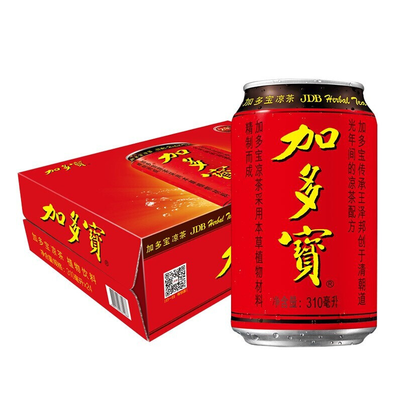 加多宝 凉茶植物饮料 茶饮料 310ml*24罐 (新老包装随机发货) 45.43元（需买2件