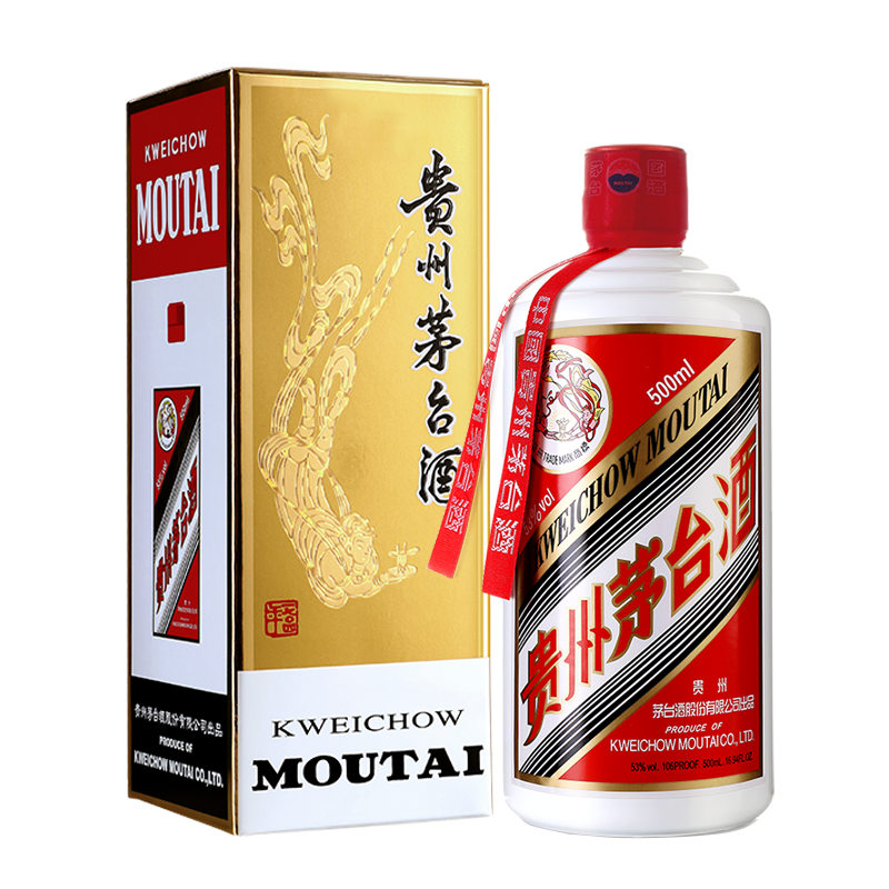 MOUTAI 茅台 飞天 53%vol 酱香型白酒 500ml 单瓶装 ￥2299