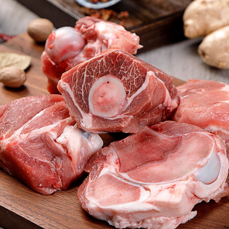 青青小厨多肉猪筒子骨1kg免切带骨髓猪棒骨猪腿骨猪筒骨猪大骨猪骨