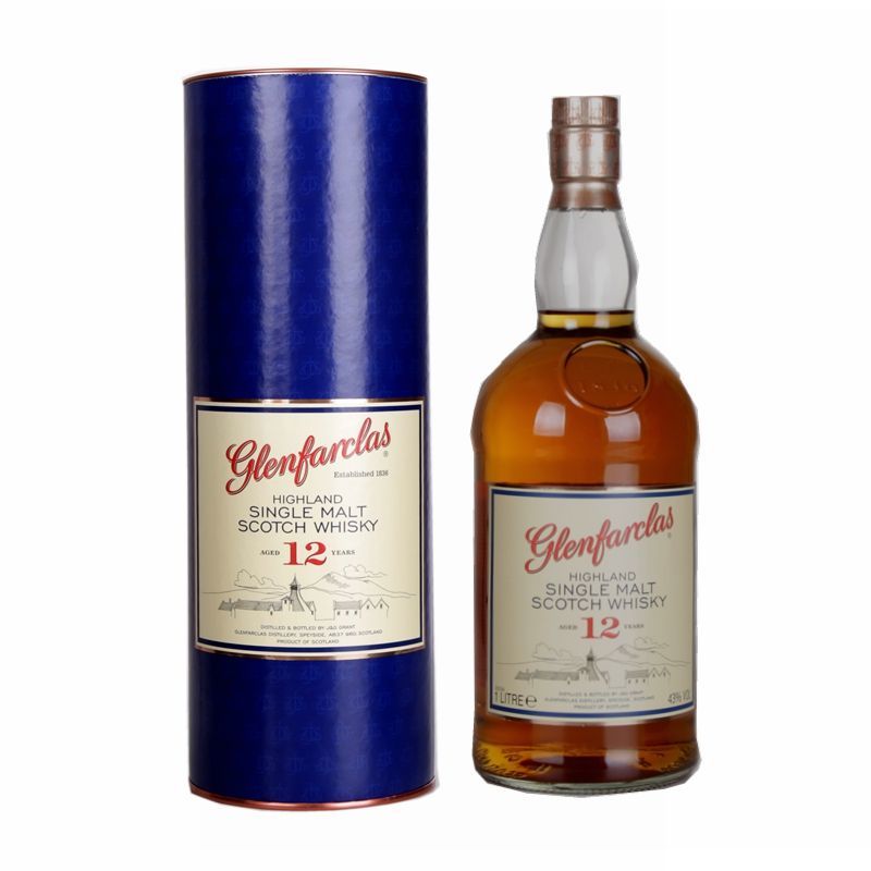 glenfarclas 格兰花格 12年1000ml单一麦芽威士忌苏格兰威士忌 248元（需用券）