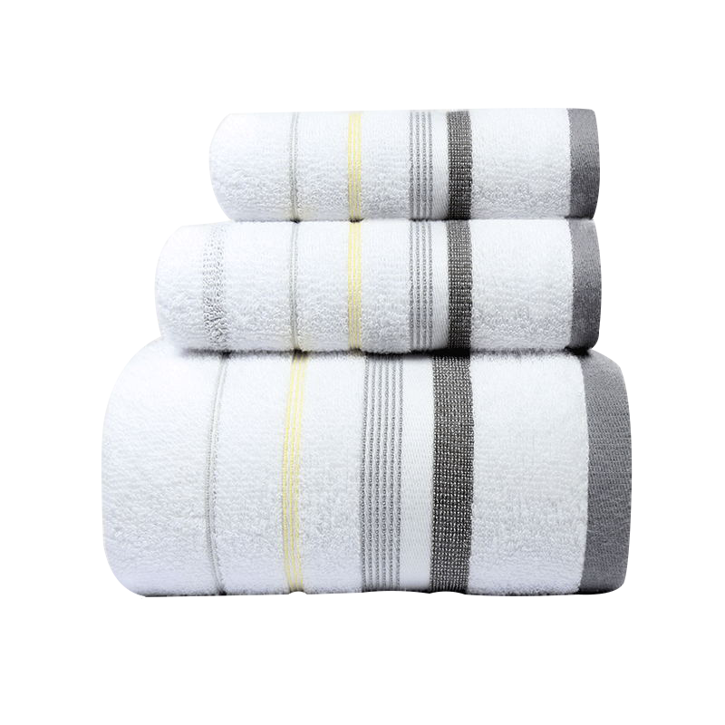 洁丽雅（Grace）毛巾三件套纯棉吸水舒适浴巾面巾方巾男女家用套装 39.45元(