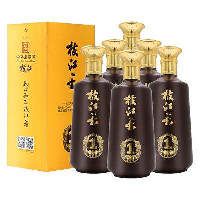 枝江 真年份1 42﹪vol 浓香型白酒 500ml*6瓶 整箱 447元包邮（需领券）