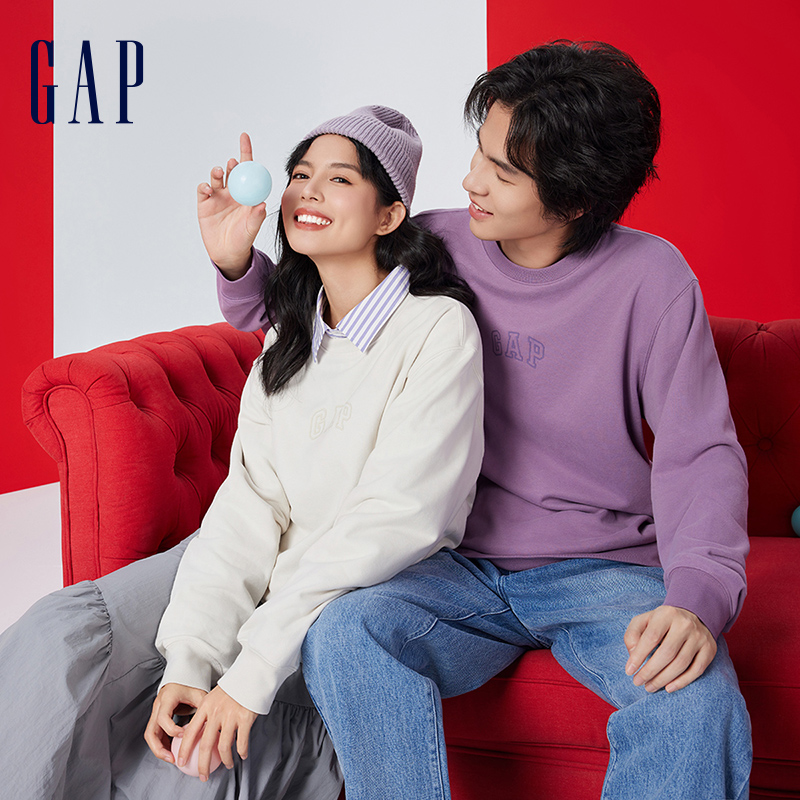 88VIP：Gap 盖璞 男女装圆领卫衣 454250 170.05元包邮（需用券）